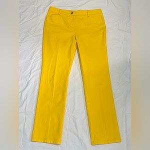 Peck & Peck Canary yellow straight leg jeans size 4/28